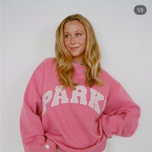 Brand new parke mock neck pink aid